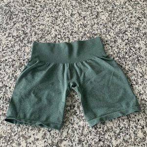 Green NVGTN shorts